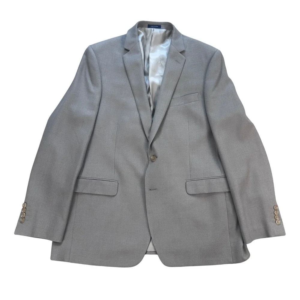Ralph Ralph Lauren Mens 44R Silk Wool Blazer Tan 2 Button Sport Coat Dillard's